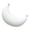 01White, variant on Cute Half Moon Shaped Throw Pillow, Decorative Cushion for Bedroom Living Room Sofa Bed