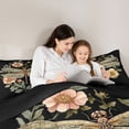 thumbnail image 5 of jejeloiu Cute Dragonfly Twin Comforter Sets,Kawaii Flower Floral Bedding Set For Girls Kids Reversible 2pcs, 5 of 8
