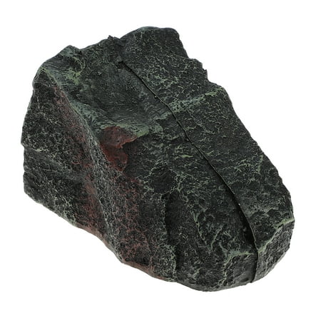 Unique Bargains Turtle Basking Platform Resin Tortoise Rock Aquarium Ornament 5.2 x4.1 x3.5  Red Green