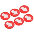 thumbnail image 1 of Panneau d'Entrée avec Flèche 3.5 Pouces Rond Symbole d'Entrée Rouge avec Flèche Blanche, Lot de 6, 1 of 5
