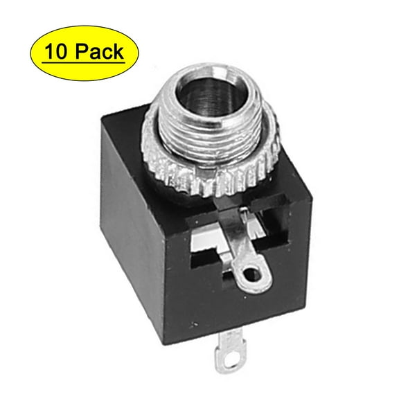 10Pcs 3 Terminal 3.5mm Female DC Power Audio Jack Socket PCB Mount Connector