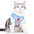 thumbnail image 2 of Pet Cats And Dogs Reflective And Breathable Vest Leash, Adjustable Hanging Pendant (Three Generations), Chest Harness, Gray And Black Color-Blocked Xl Size Pink And Blue Color L, 2 of 9
