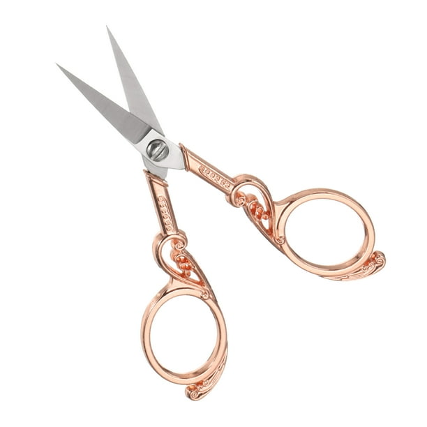 Tijeras de Costura Uxcell Tijeras de Sastre de Acero Inoxidable Duraderas Color Rosa