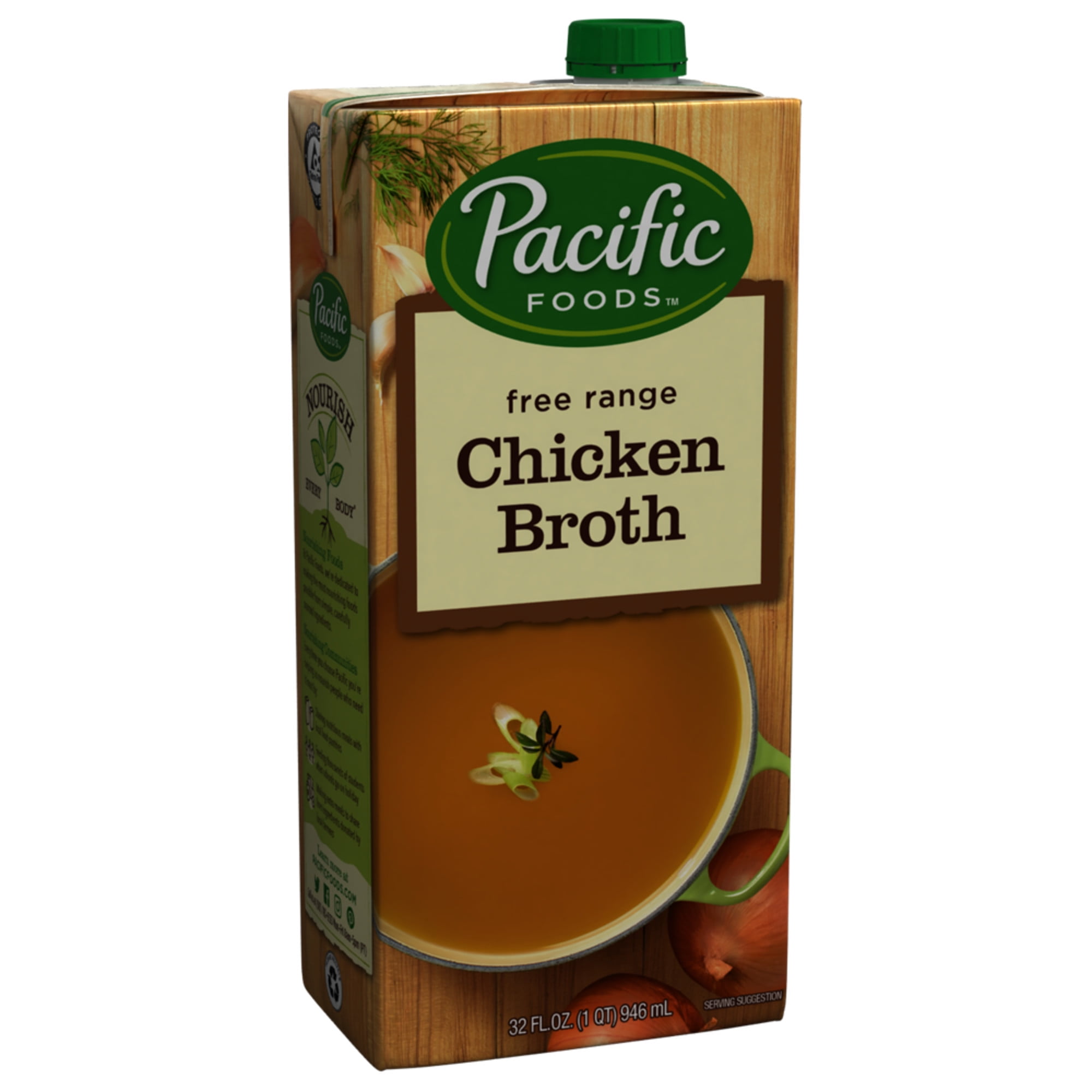 Pacific Foods® Organic Low Sodium Free Range Chicken Broth, 32 fl