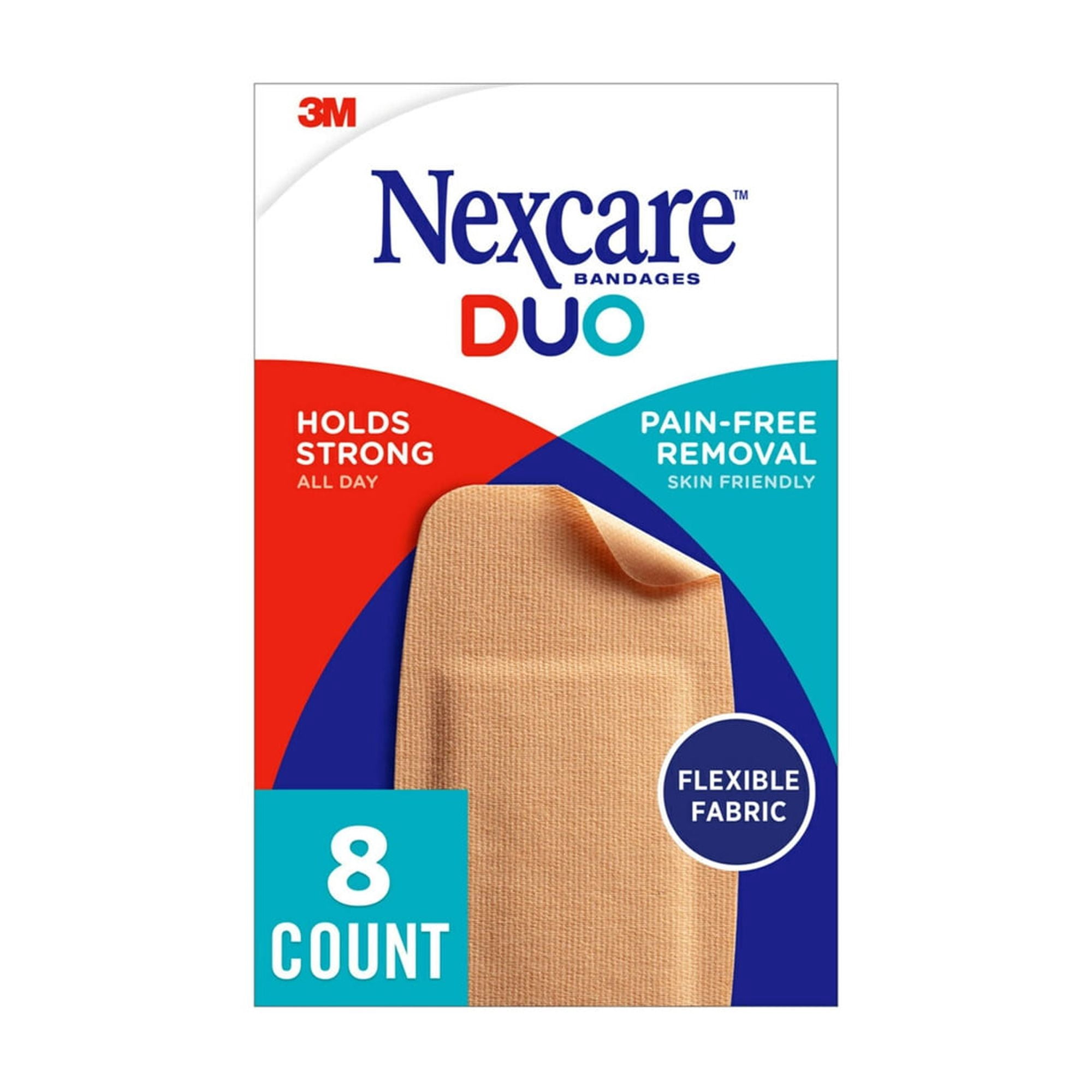 Nexcare Duo Fabric Bandages Knee and Elbow (Pack of 12)