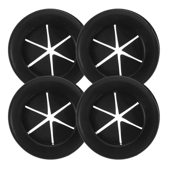 4 Pcs Spot Carbon Charcoal Stove Guard Coil 4.00X4.00X0.80CM Black