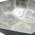 thumbnail image 4 of A&B Home Diamond Cut Aluminum Bowls - Set of 2 - Silver/Black, 4 of 5