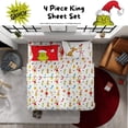 thumbnail image 5 of Juego de sábanas Franco King Dr. Seuss Grinch de microfibra, 4 piezas, 5 of 5