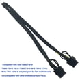 thumbnail image 6 of PCI-e 6 Pin To Dual PCIe 8 Pin (6+2) Graphics Card PCI Express Power Adapter GPU Extension Cable Mining Video Card Sleeved Power Cable, 6 of 6
