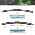 thumbnail image 3 of SOCOOL 19 in & 19 in Windshield Wiper Blades Fit For VW Corrado 1992 19"&19" Premium Hybrid Wiper Replacement For Car Front Window, J U HOOK Wiper Arm (Pack of 2), 3 of 7