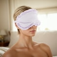 thumbnail image 2 of 1 Pc Sleep Mask Soft Eye Shade Cover for Light for Travel for Rest Light Purple, 2 of 6