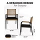 thumbnail image 2 of Garvee Paquete de 2 Sillas de Comedor para Exterior 20,67 x 22,83 x 33,07", Negro y Marrón, 2 of 9