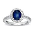 thumbnail image 1 of 1.90 CTTW Diamond & Sapphire Ring Set, 14K Gold - Size 6, 1 of 1