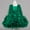 Green, variant on Middle Large Children's Sequined Mesh Softness Fabric Solid Color Princess Dress Sequins Catch Light Fits Special Events(Pink#2,2 Years)