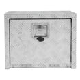 thumbnail image 2 of Heavy Duty Aluminum Truck Tool Box, 18"x12"x14" Underbody Storage Chest & Trailer Tongue Box, Waterproof Utility Toolbox with Lock for Pickup Bed, RV, Flatbed, Silver, 2 of 8