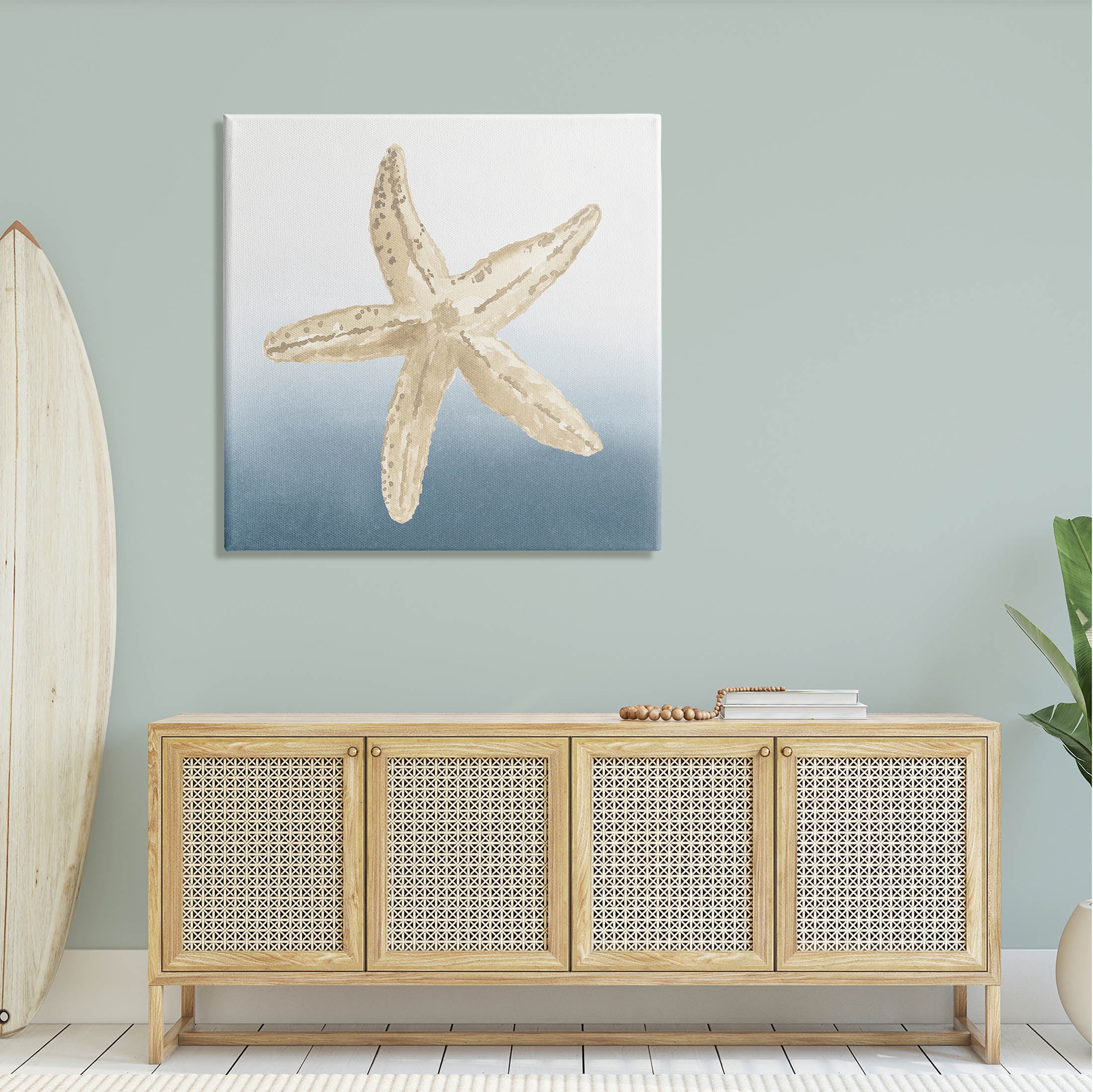 Summer Beach Life Starfish Animals & Insects Graphic Art Gallery Wrapped Canvas Print Wall Art