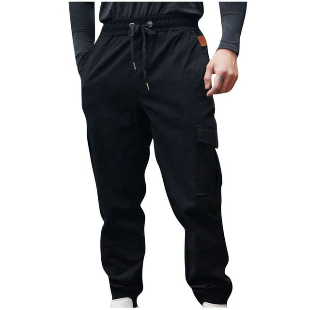 Pantalon Cargo d'Extérieur pour Hommes Grande Taille Pantalon pour Hommes Pantalon Cargo Pantalon de Randonnée Pantalon de Travail pour Hommes Pantalon de Travail Extensible (Noir,m)