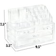 Acrylic Makeup Organizer Cosmetic Jewelry Display Box 2 Piece Set