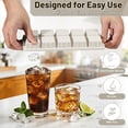 thumbnail image 2 of Tray with Lid - 3 Pack 2 Tbsp Ice Trays for Freezer, Stackable, , Easy Release Large  Molds for , , Iced Coffee,  & Juice (10-cube,starlight), 2 of 6