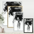 thumbnail image 4 of Designart 'Black and White Portrait of African American Woman III' Modern Framed Canvas Wall Art Print, 4 of 5