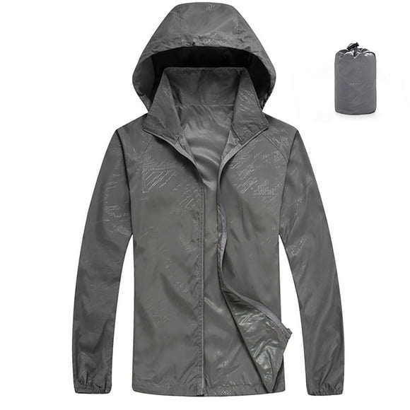 AherBiu Women's Waterproof Windbreaker Lightweight Raincoat Hooded Hiking Outdoor Jacket with Storage Bag