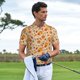 thumbnail image 3 of Balery Fall Autumn Camisa Polo de Hombre con Estampado, de Manga Corta y Tejido Medio, Camisa Tipo Golf Polo-3X-Large, 3 of 6