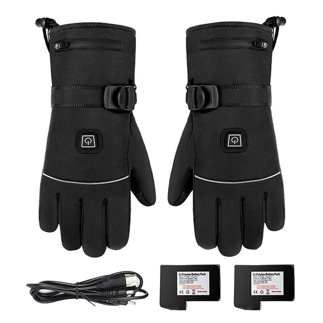 funtasica 3-Level Temperature Control Heated Electric Gloves, Touch Screen Warm Gloves for 3