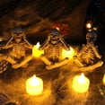 thumbnail image 7 of Skull Mask Set 3 Pcs, Halloween Skull Decor Gothic Skeleton Ornaments Decorations, Three Wise Monkeys Skull Ornaments for Ghost Festival Garden Home Decorations, 7 of 7