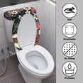 thumbnail image 3 of HELLHERO Stretch Toilet Top Cover Set Soft Universal Elastic Installation Toilet Seat Cover Set Elastic Bottom Indoor Home Dust-Proof U-Shaped, 3 of 7