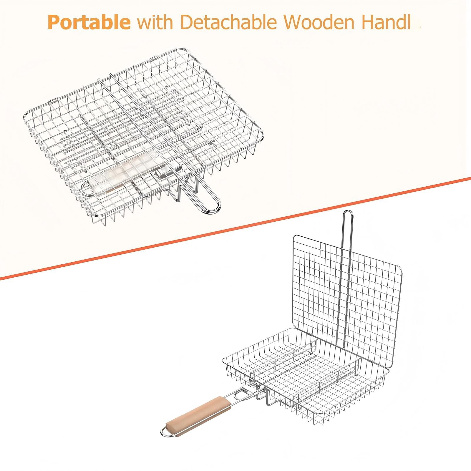 Stainless Steel BBQ Grilling Basket