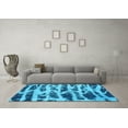 thumbnail image 3 of Ahgly Company Indoor Rectangle Abstract Light Blue Modern Area Rugs, 2' x 4', 3 of 4
