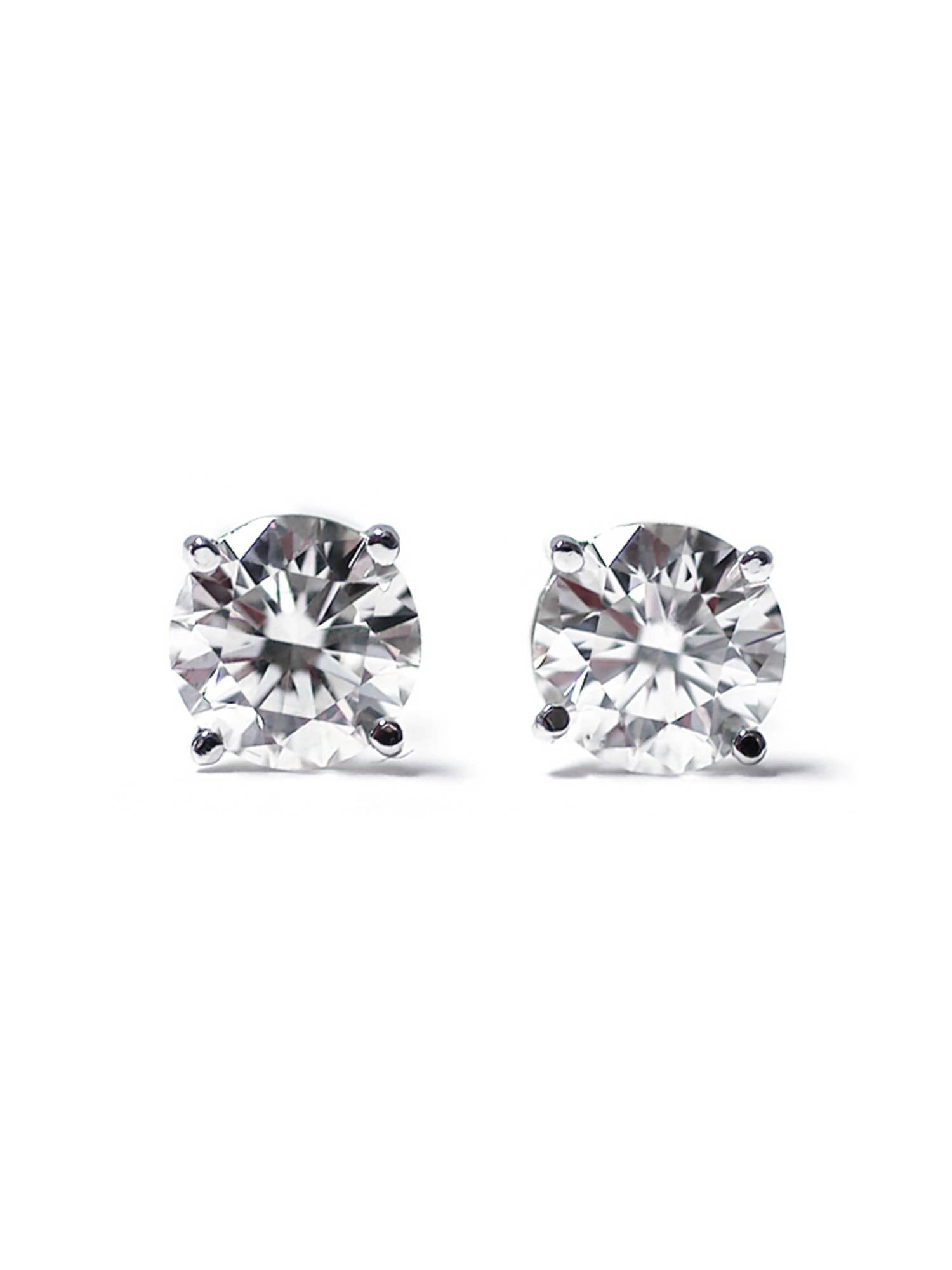 100% Pure Diamond Earrings Natural Diamond Stud 10K White Gold 0.04 Ct Diamond earring set I2-I3-HI Quality Diamond Stud Earrings
