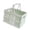 Green, variant on Almencla Storage Crate Foldable Basket Milk Crate for Camping Spring Outing Household Pink