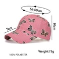 thumbnail image 3 of ASFGIMUJ Fashion Women Men Sport Butterfly Prints Breathable Beach Baseball Cap Hop Hat Sun Hat, 3 of 5