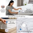 thumbnail image 4 of Purity Home Organic Cotton Percale Twin-XL Bedsheet Set, 3-Piece Breathable, Cooling, Lightweight Bedding, Soft, Light Blue, 4 of 14