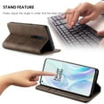 thumbnail image 5 of Dteck Wallet Case For OnePlus 8 Pro, Premium PU Leather Wallet case Magnetic Flip Folio [Kickstand Feature] with ID & Credit Card Pockets,Coffee, 5 of 6