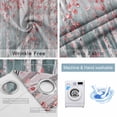 thumbnail image 4 of Pink Teal Forest Blackout Curtains for Bedroom/Living Room, Thermal Insulated Kitchen Curtains, Modern Oil Painting Art Grommet Darkening Window Treatment Drapes 52"x84"x2, 4 of 8