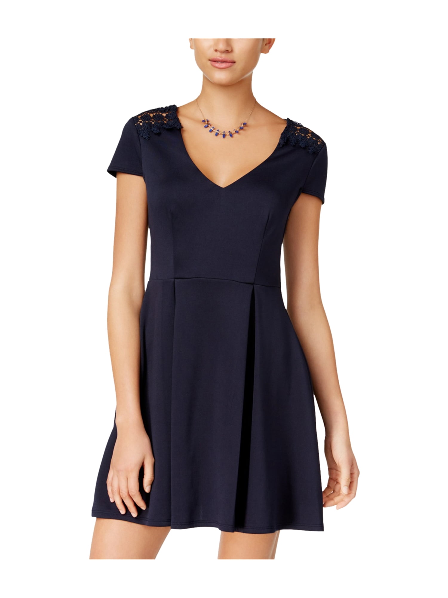 b darlin lace fit and flare dress