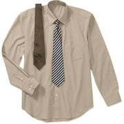 Big Men's Long Sleeve Shirts With 2 Ties