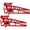 red, variant on Festisoul 2 Pack Hydraulic Car Ramps and Truck Service Ramps, 11000 lbs (5 Tons), Low Profile Car Lift Service Ramps for Oil Changes, Adjustable Lift Height