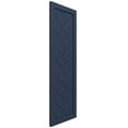 thumbnail image 2 of Ekena Millwork 12"W x 77"H True Fit PVC Single Panel Herringbone Modern Style Fixed Mount Shutters, Starless Night Blue (Per Pair - Hardware Not Included), 2 of 8