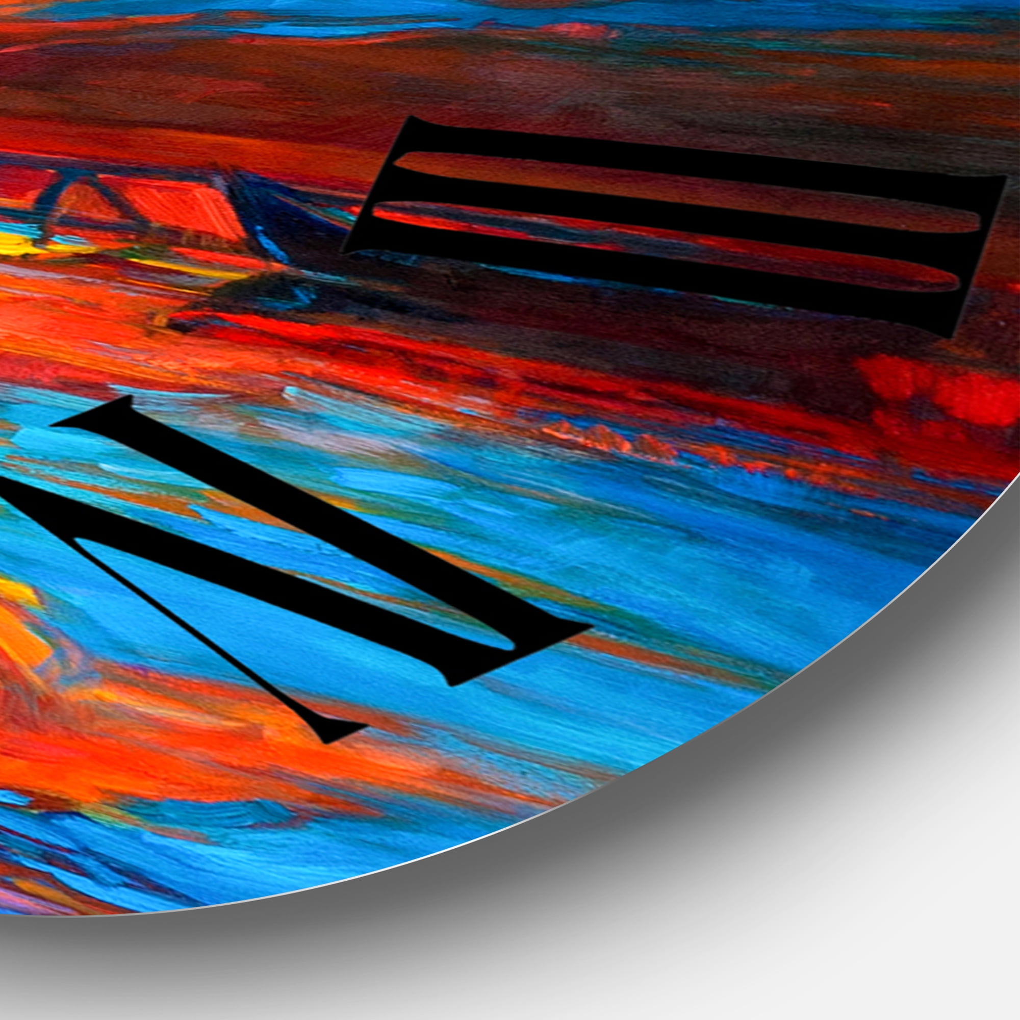 Designart 1 in Quartz Coastal Wall Clock