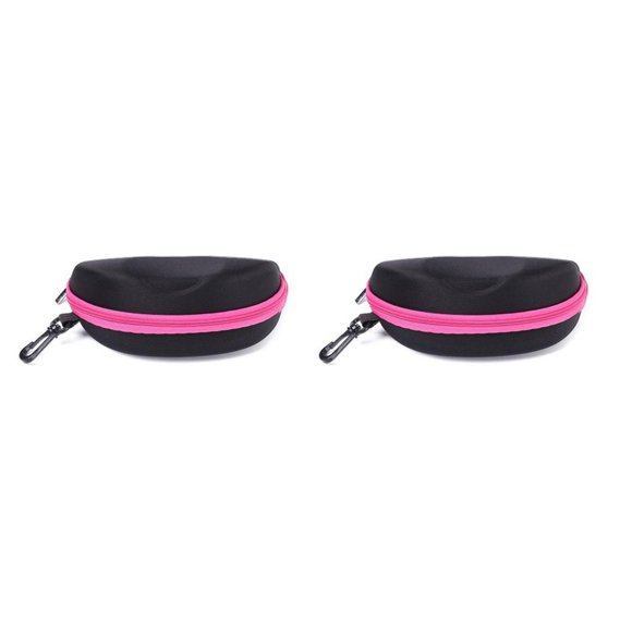 Inteprter Estuche de almacenamiento para gafas de sol, organizador de transporte, suministros para hombres y mujeres, negro Type5 NO5