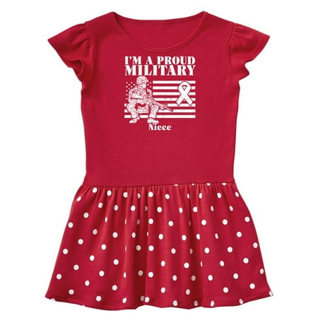 

Inktastic Proud Military Niece Red Friday Gift Baby Girl Dress