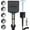 Matte Black, variant on Filtered Shower Head with Handheld White - High Pressure 6 Modes, 120 Anti-clog Nozzles, Detachable Showerhead with Hard Water Filters, Extra Long 6ft Hose, Power Wash Mode for Bathroom, Pets