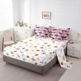 thumbnail image 3 of YST 7 Piece Bed in a Bag Queen Size Comforter Set for Kids Pink Halloween Bat Bedding Set,Cartoon Bat Reversible Bed Set,Happy Halloween Comforter with Sheet Set,All Season, 3 of 5