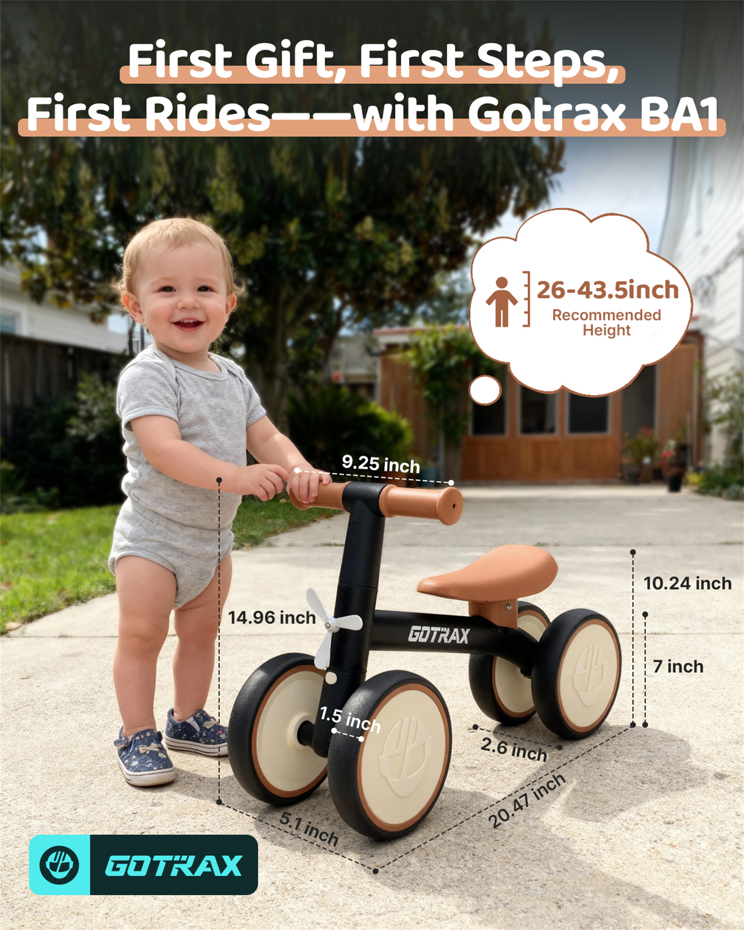 Gotrax BA1 Baby Balance Bike for Toddlers Ages 1-3 photo 7