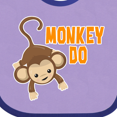 thumbnail image 4 of Inktastic Monkey Do with Monkey Boys or Girls Baby Bib, 4 of 4