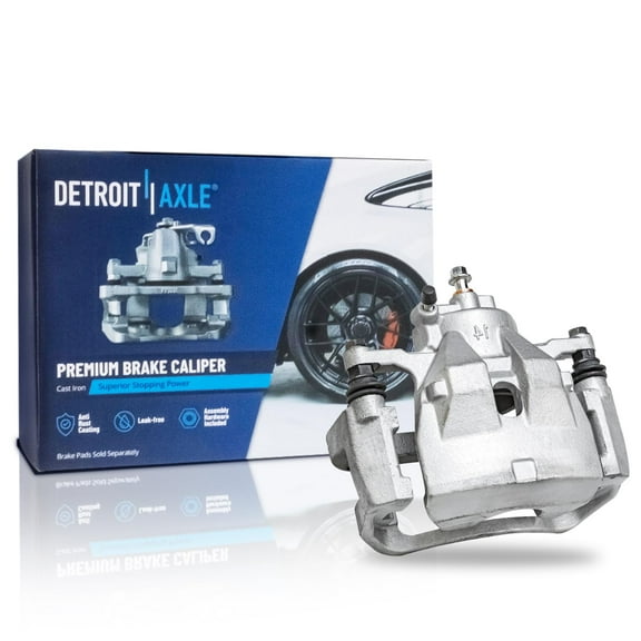 Detroit Axle - Front Passenger Side Disc Brake Caliper w/Bracket Replacement for 2012-2018 Lexus ES300h ES350