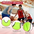 thumbnail image 3 of Chaleco de entrenamiento de fútbol Uxcell, chalecos reversibles numerados para deportes en equipo, chalecos de práctica de fútbol X-Large Verde, 3 of 7